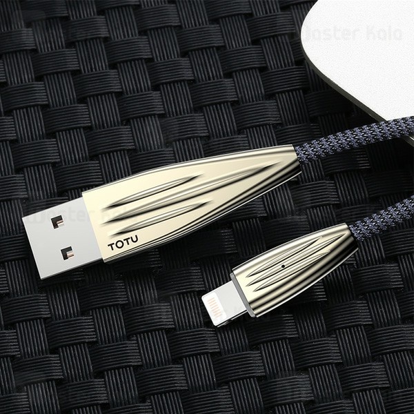 پک دو عددی کابل لایتنینگ توتو TOTU BLA-044 بدنه کنفی با توان 2.4 آمپر