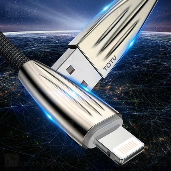 پک دو عددی کابل لایتنینگ توتو TOTU BLA-044 بدنه کنفی با توان 2.4 آمپر