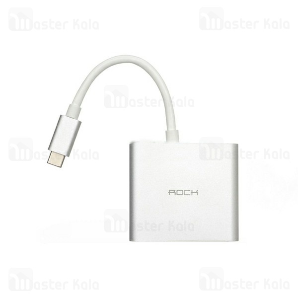 هاب 4 پورت Type C راک اسپیس RockSpace RCB0481 Type C to USB 3.0