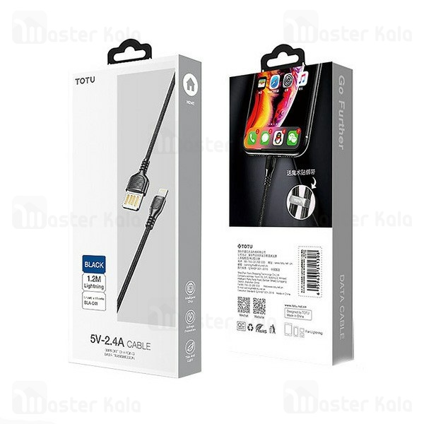 کابل لایتنینگ توتو TOTU BLA-041 Unparalleled بدنه کنفی با توان 2.4 آمپر