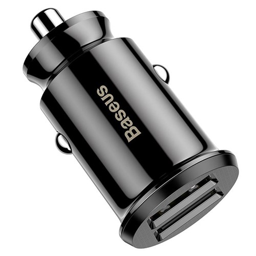 شارژر فندکی اتومبیل 2 پورت بیسوس Baseus Grain Car Charger CCALL-ML01 بسیار کوچک