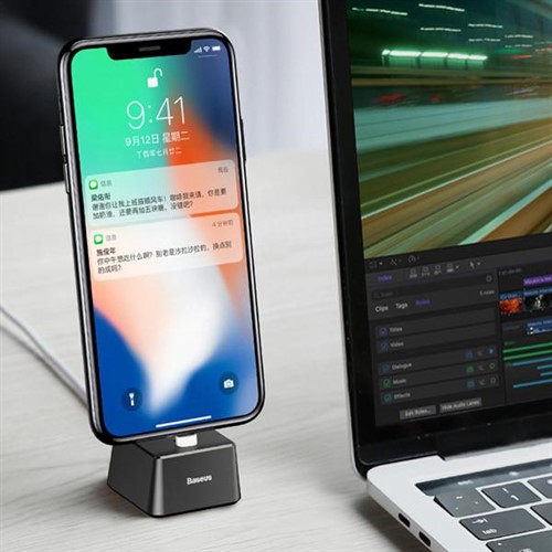 داک شارژ رومیزی لایتنینگ بیسوس Baseus Quadrate Desktop Bracket