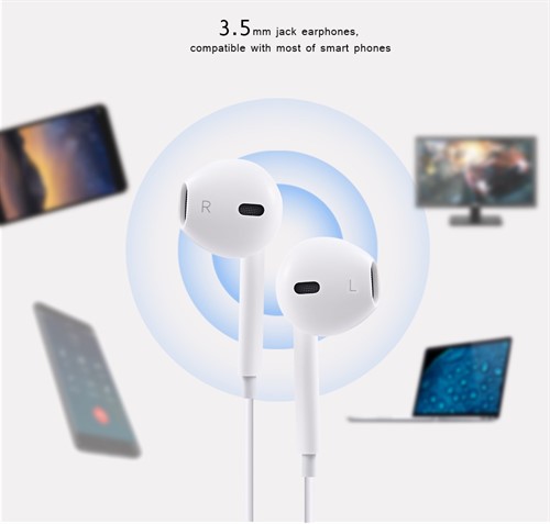 هندزفری طرح Earpod Apple هوکو HOCO M1 Stereo Sound handsfree