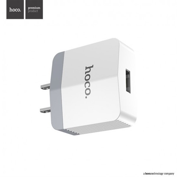 شارژر دیواری تک پورت 2.4 آمپر هوکو Hoco C13A Smart USB Charger