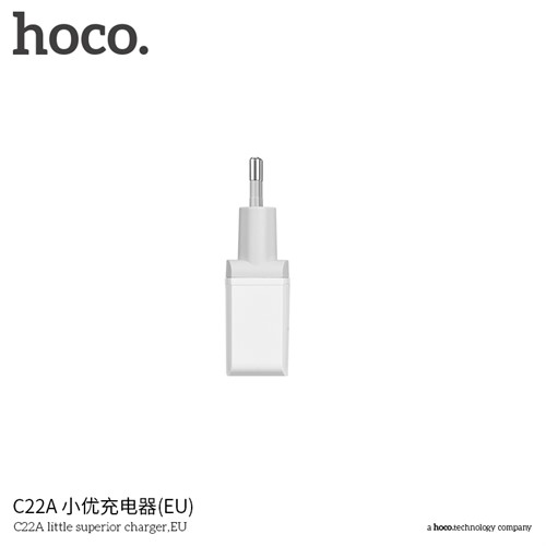 شارژر دیواری تک پورت 2.4 آمپر هوکو Hoco C22A Charger high quality