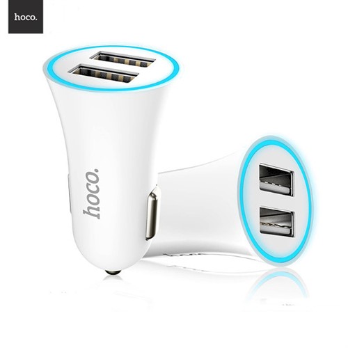 شارژر فندکی 2 پورت 2.4 آمپر هوکو Hoco UC204 Car Charger