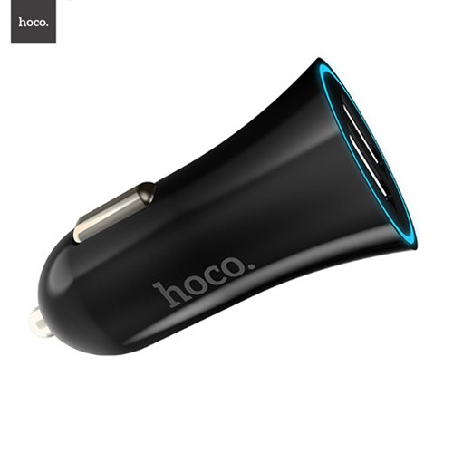 شارژر فندکی 2 پورت 2.4 آمپر هوکو Hoco UC204 Car Charger