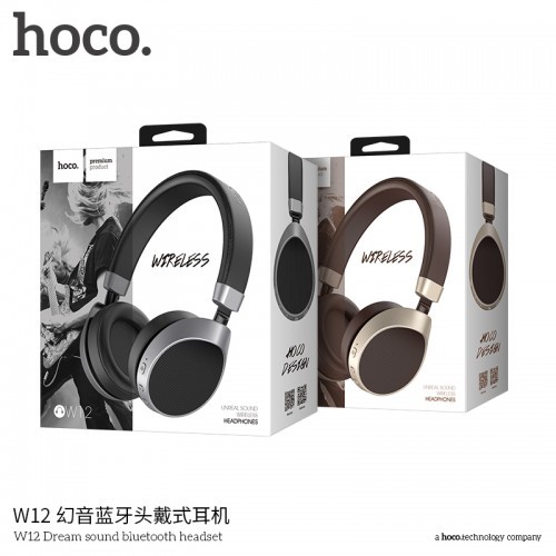 هدفون بلوتوث رو گوشی Hoco W12 Unreal Sound Wireless Headphone