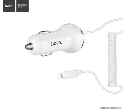 شارژر فندکی 3.4 میلی آمپر هوکو Hoco Z14 Car Charger همراه با کابل