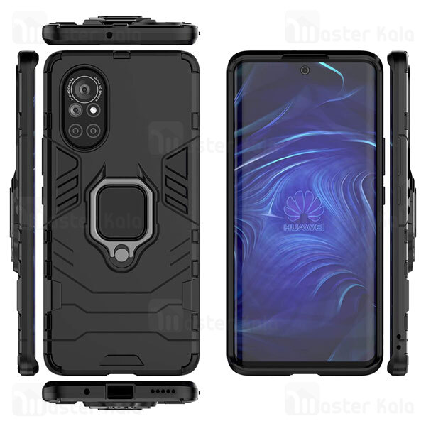 قاب ضد ضربه Huawei Nova 8 / Nova 8 5G Black Panther KEYSION Shockproof Armor Ring Holder Case