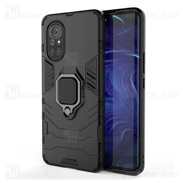 قاب ضد ضربه Huawei Nova 8 / Nova 8 5G Black Panther KEYSION Shockproof Armor Ring Holder Case