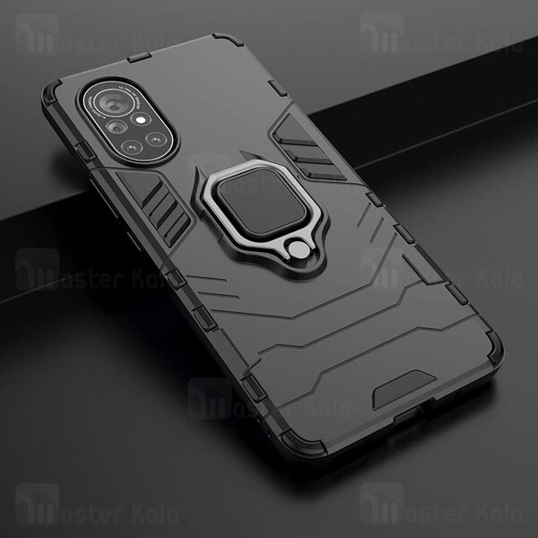 قاب ضد ضربه Huawei Nova 8 / Nova 8 5G Black Panther KEYSION Shockproof Armor Ring Holder Case