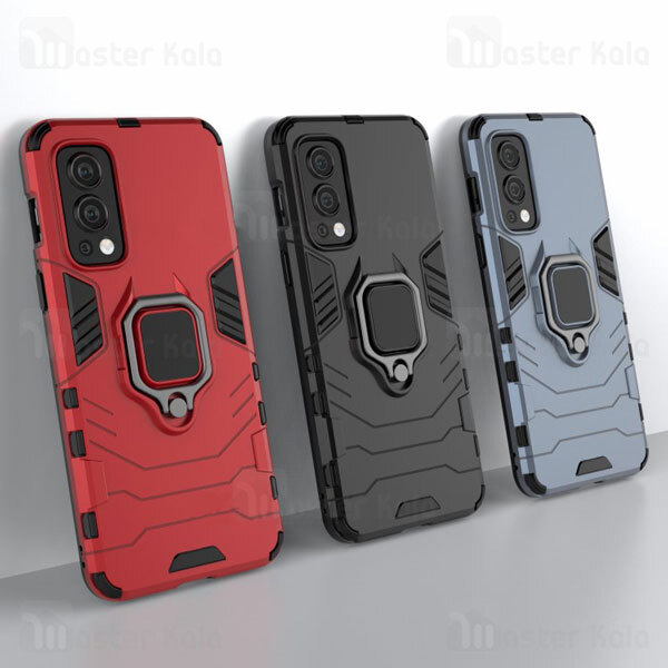 قاب ضد ضربه OnePlus Nord 2 5G Black Panther KEYSION Shockproof Armor Ring Holder Case