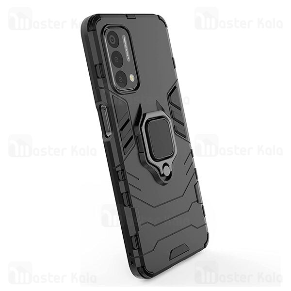 قاب ضد ضربه OnePlus Nord N200 5G / Oppo A93 5G Black Panther KEYSION Shockproof Armor Ring Holder Case