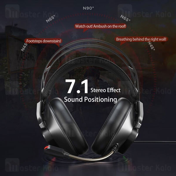 هدفون سیمی گیمینگ Remax RM-810 WarGod Usb RGB Gaming Headphone