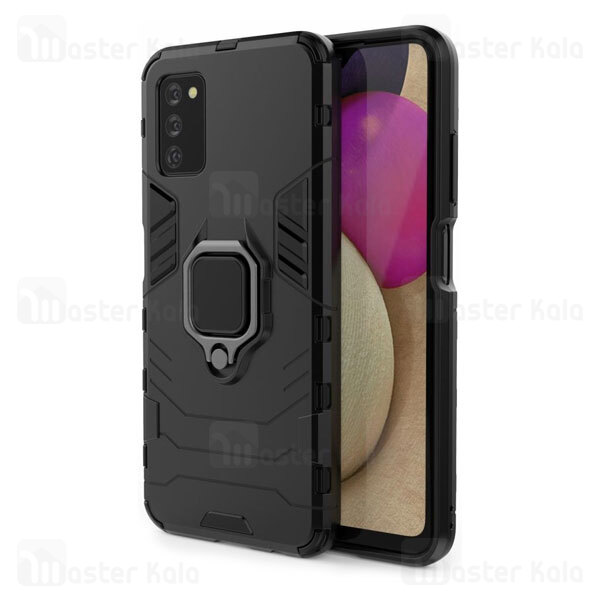 گارد ضد ضربه انگشتی سامسونگ Samsung Galaxy A03s Black Panther KEYSION Shockproof Armor Ring