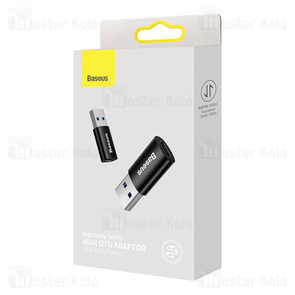 مبدل Baseus Ingenuity Mini OTG Adaptor Type C to USB-A 3.1 ZJJQ000101
