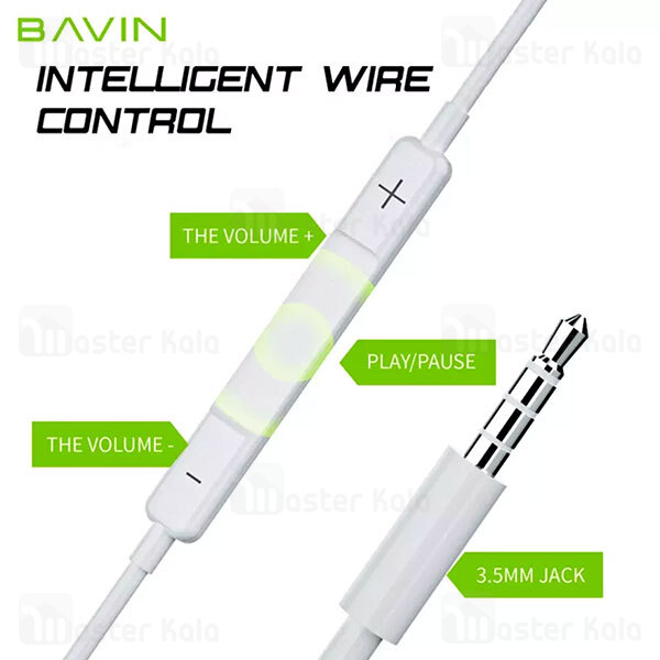 هندزفری سیمی Bavin HX853 Sound Capsule Wired In-Ear Earphone 3.5mm Jack