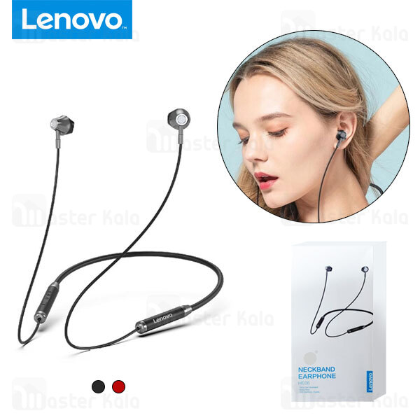 هندزفری بلوتوث لنوو Lenovo HE06 Circle Iron Wireless Bluetooth طراحی مگنتی