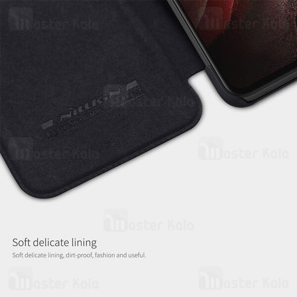 کیف چرمی نیلکین سامسونگ Samsung Galaxy S21 FE 2021 Nillkin Qin Leather Case