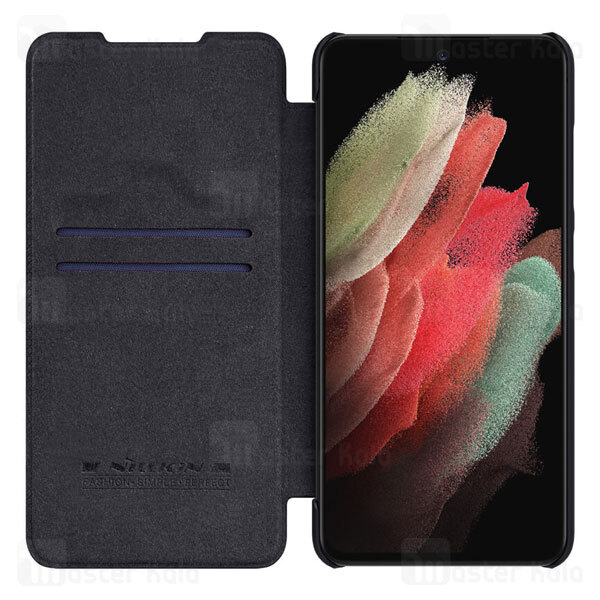 کیف چرمی نیلکین سامسونگ Samsung Galaxy S21 FE 2021 Nillkin Qin Leather Case