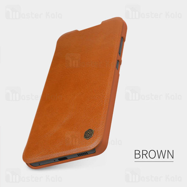 کیف چرمی نیلکین سامسونگ Samsung Galaxy S21 FE 2021 Nillkin Qin Leather Case