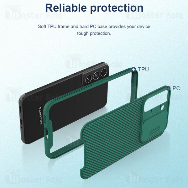 قاب محافظ نیلکین سامسونگ Samsung Galaxy S22 Plus 5G Nillkin CamShield Pro Case دارای محافظ دوربین