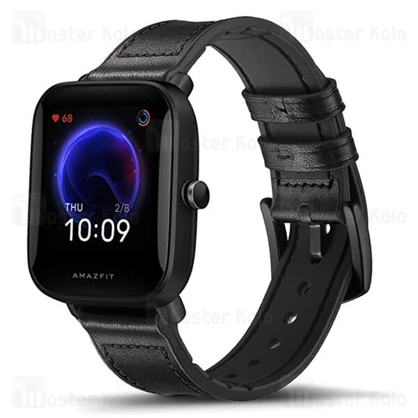 بند چرمی ساعت هوشمند Xiaomi Amazfit Bip U / Bip U Pro / Bip S Smart Watch Leather Strap