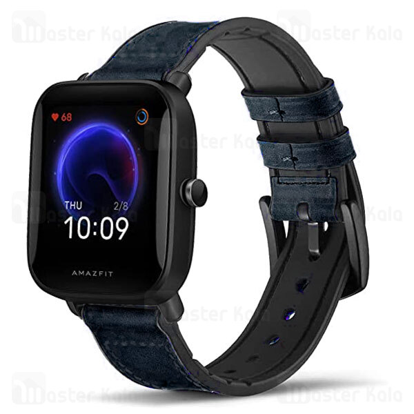 بند چرمی ساعت هوشمند Xiaomi Amazfit Bip U / Bip U Pro / Bip S Smart Watch Leather Strap