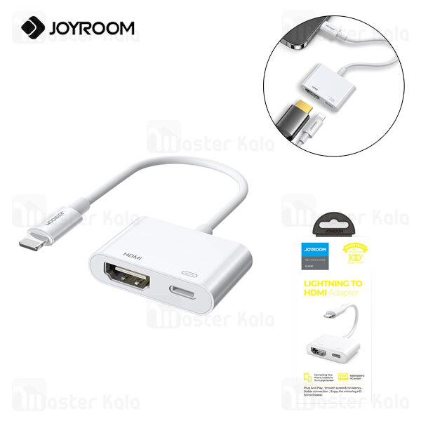 تبدیل لایتنینگ اتصال همزمان شارژر و HDMI جویروم Joyroom S-H141