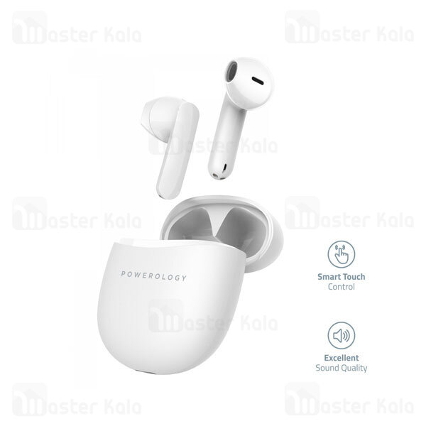 هندزفری بلوتوث دوگوش پاورولوژی Powerology Stereo Buds Plus PWLAU001