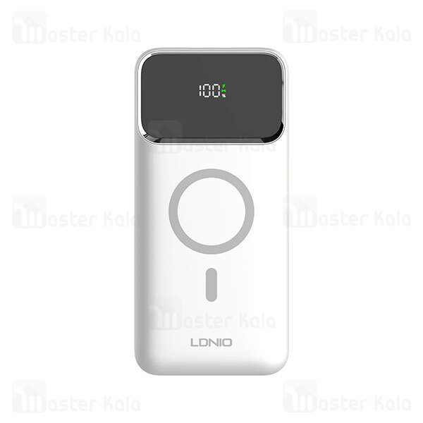 پاوربانک وایرلس 10000 مگنتی الدینیو LDNIO PQ12 توان 22.5 وات