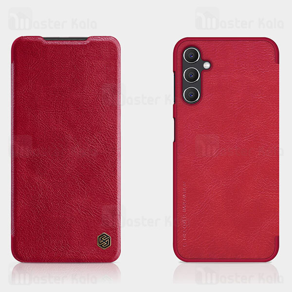 کیف چرمی نیلکین سامسونگ Samsung Galaxy A14 5G Nillkin Qin Leather Case