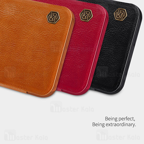 کیف چرمی نیلکین شیائومی Xiaomi 12 Lite Nillkin Qin Leather Case