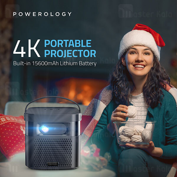 ویدیو پروژکتور هوشمند پاورولوژی Powerology 4K Portable Projector PWPROJ70