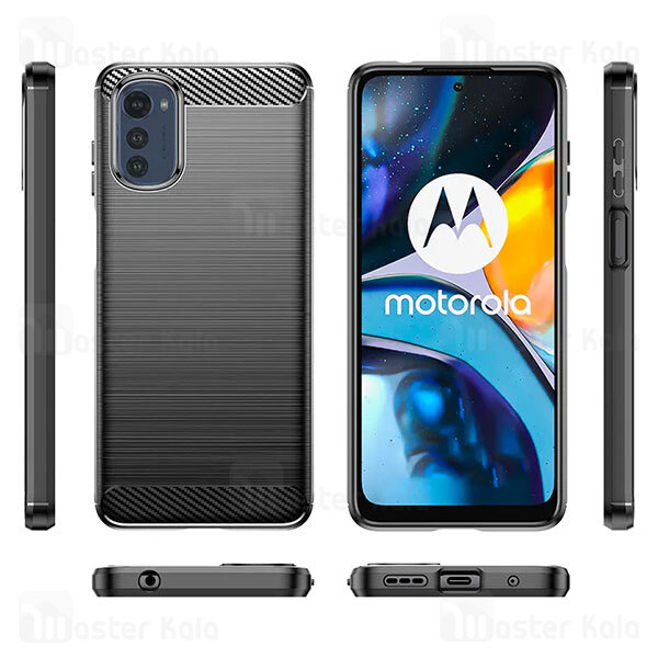 قاب فیبر کربنی موتورولا Motorola Moto E32s Rugged Armor Fiber Carbon