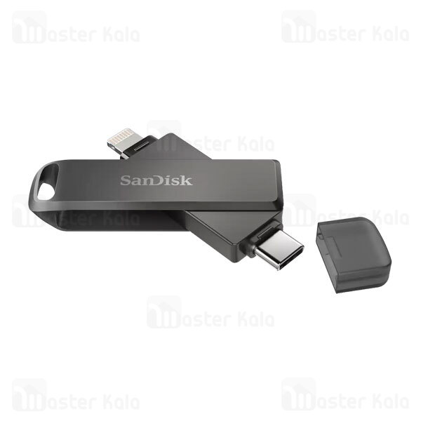 فلش مموری دو سر 128 گیگابایت لایتنینگ و Type C سن دیسک SanDisk iXpand Luxe SDIX70N