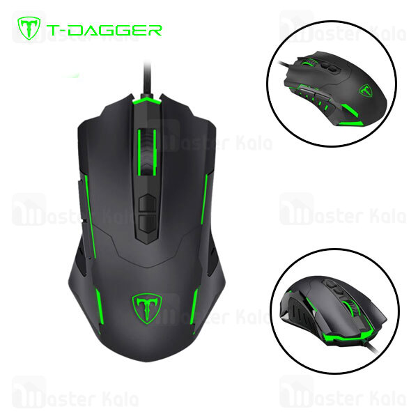 موس گیمینگ سیمی T-Dagger Brigadier T-TGM206 RGB Gaming Mouse