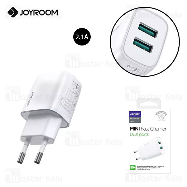 شارژر دیواری جویروم Joyroom L-2A101 شدت جریان 2.1 آمپر