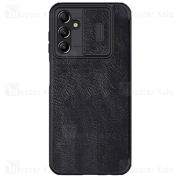 کیف چرمی نیلکین سامسونگ Samsung Galaxy A14 4G Nillkin Qin Pro Leather Case دارای محافظ دوربین