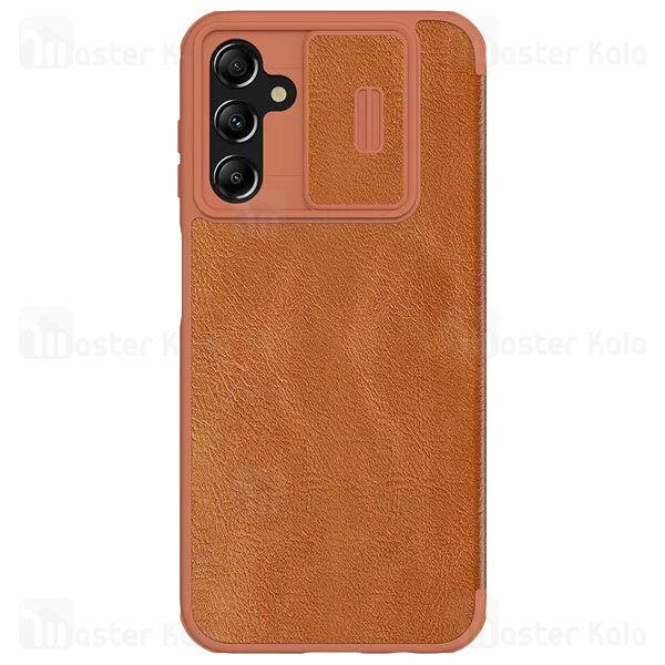 کیف چرمی نیلکین سامسونگ Samsung Galaxy A24 4G Nillkin Qin Pro Leather Case دارای محافظ دوربین