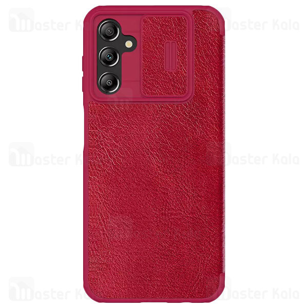 کیف چرمی نیلکین سامسونگ Samsung Galaxy A24 4G Nillkin Qin Pro Leather Case دارای محافظ دوربین