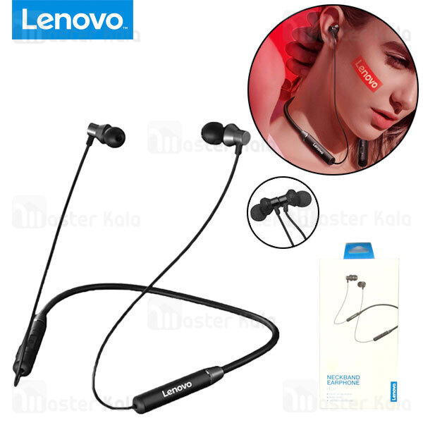 هندزفری بلوتوث لنوو Lenovo HE05 Hanging Wireless Bluetooth طراحی مگنتی