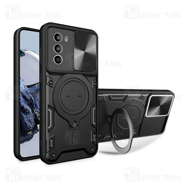 قاب ضد ضربه مگنتی Motorola Moto G52 Magnetic Support Case دارای محافظ دوربین