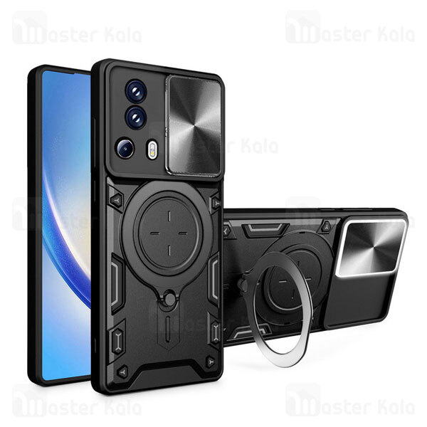 قاب ضد ضربه مگنتی Xiaomi 13 Lite Magnetic Support Case دارای محافظ دوربین