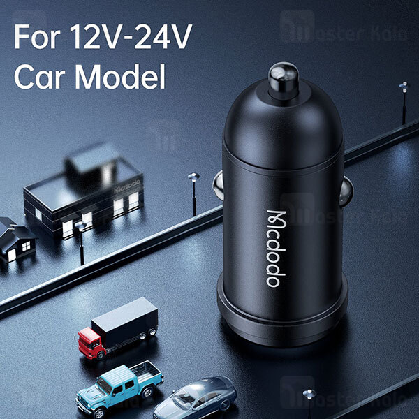 شارژر فندکی فست شارژ مکدودو Mcdodo CC-7491 USB C PD Fast Car Charger 30W