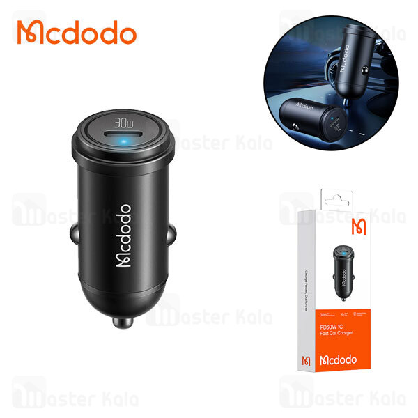 شارژر فندکی فست شارژ مکدودو Mcdodo CC-7491 USB C PD Fast Car Charger 30W