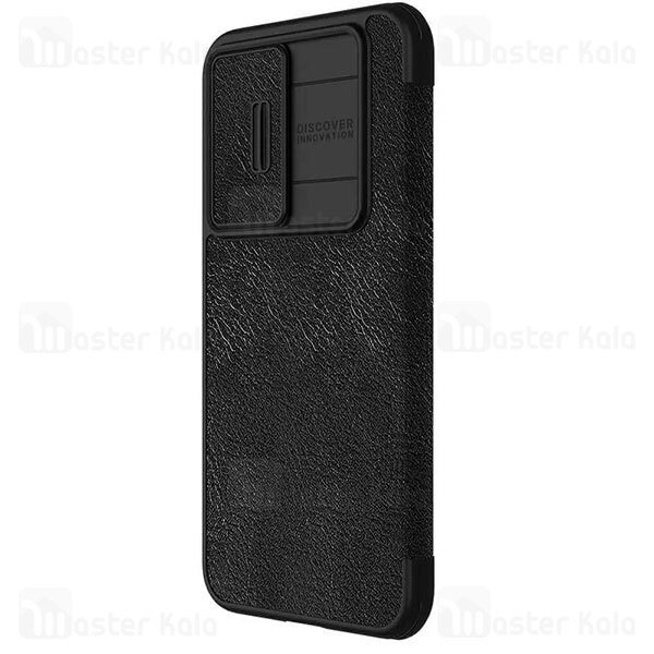 کیف چرمی نیلکین Samsung S23 FE Nillkin Qin Pro Leather Case دارای محافظ دوربین