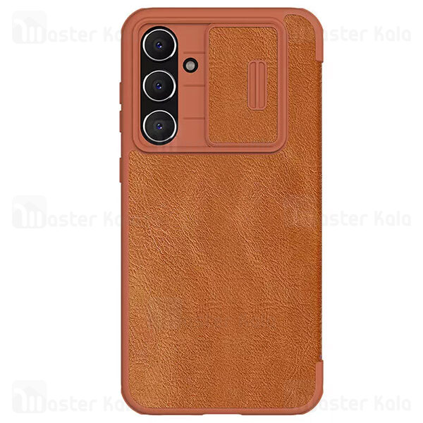 کیف چرمی نیلکین Samsung S23 FE Nillkin Qin Pro Leather Case دارای محافظ دوربین