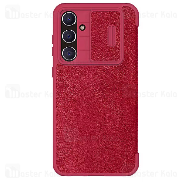 کیف چرمی نیلکین Samsung S23 FE Nillkin Qin Pro Leather Case دارای محافظ دوربین